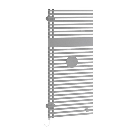 Kermi®Credo®Half®round-E 1000x450x46 400W,srebro,lewy,WRS biały,SK1