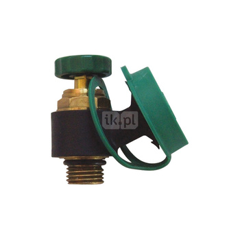 Zawór kulowy HERZ 0276 mosiądz 3/4'' GZ x przyłącze do węża, uchwyt: pokrętło