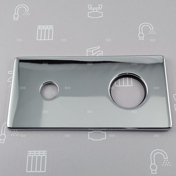 Rozeta z uszczelką do baterii umywalkowej podtynkowej MOKAIT CHROM