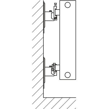 Ściana grzewcza Kermi Heizwand HHN Typ20 BH1400x72x1800 QN3672, weiß, 6bar, m. Abd, AB 12