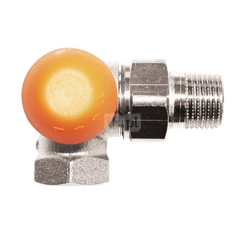 Zawór grzejnikowy termostatyczny HERZ TS-98-V 3-osiowy ab z nastawą wstępną, połączenie 1/2'' (niklowanie)