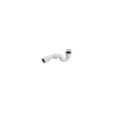Syfon brodzikowy 11/2"x50mm spust ze stali nierdzewnej z korkiem gumowym