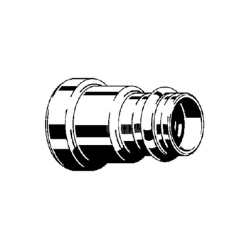 Złącze przejściowe Megapress VIEGA 42132 jednoczęściowy, brąz / brąz, 2'' x 54 mm (złącze zaprasowywane), 98 mm z uszczelką