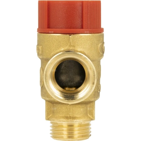 Zawór przelewowy AFRISO MS z wyjściem na manometr mosiądz 3 bar GZ x GW 1/2'' x 3/4''