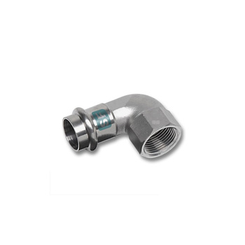 Kolano 90' SANHA NiroSan SF, stal nierdzewna, 18 mm x 3/4'' (zw x GW)