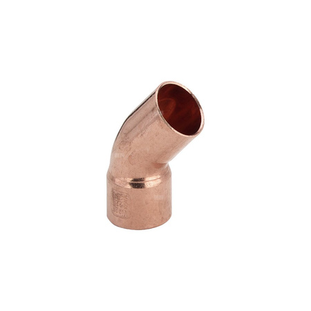 Łuk 45' VIEGA 95040 jednoczęściowy, Cu / Cu, 88,9 mm (lw x gz) z uszczelką