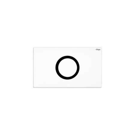 Przycisk do WC ekspozycyjny Prevista Visign for Public 12 nr wzoru 8635.19 płytka maskująca: stal nierdzewna biały błyszczący
