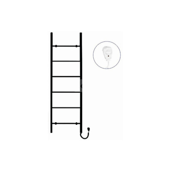 Grzejnik elektryczny (suszarka) INSTAL-PROJEKT PRIMAVERA ELECTRO, wym. 1600/500 mm, kolor czarny mat,  moc 120 W