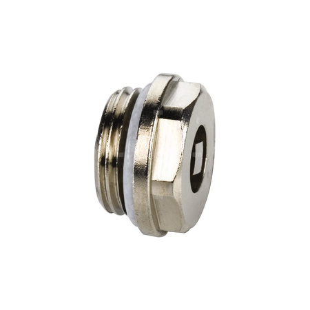 Korek FLAMCO MEIBES mosiądz (niklowanie) GZ gazowy walcowy 3/8''