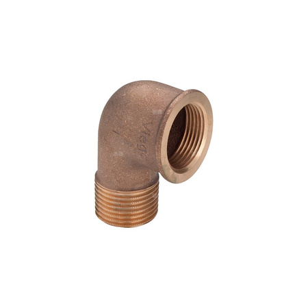 Kolano 90' VIEGA 26145 jednoczęściowy, brąz / brąz, 1'' (gz x gw) z uszczelką