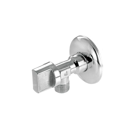 Zawór kulowy PERFEXIM 3003/S mosiądz chromowany 1/2'' x 3/8'' GZ kątowy, uchwyt: pokrętło