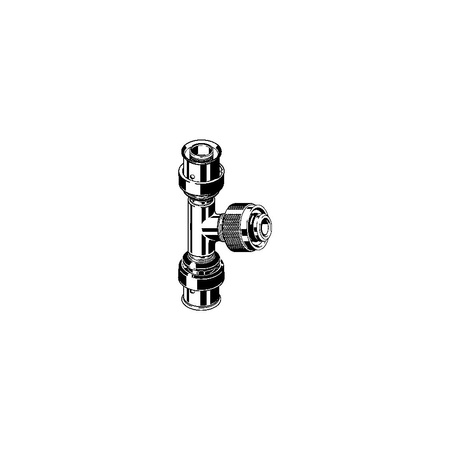 Trójnik VIEGA 67188 brąz 16 mm x 1/2'' x 16 mm (mz x zz x mz)