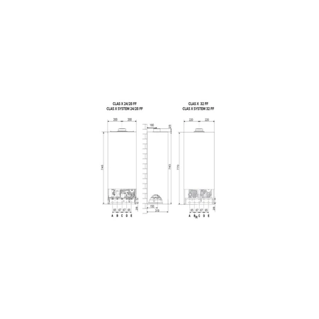 Kocioł wiszący standardowy CLAS X 24 CF EU LOW NOX