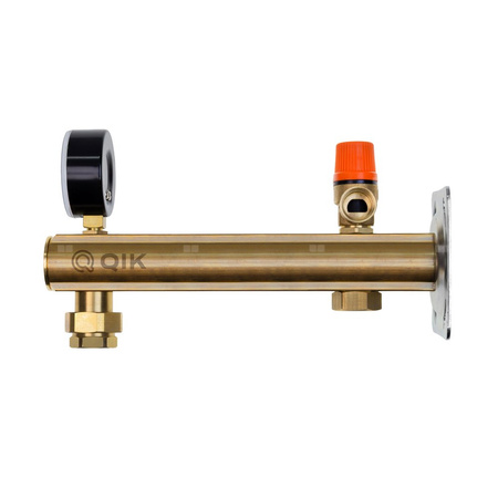 Grupa bezpieczeństwa QIK GBM do CWU, 3 bar szybkozłącze do naczynia zbiorczego z oringiem 3/4"