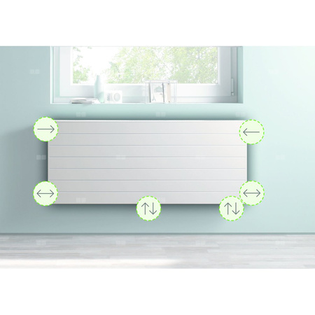 Grzejnik Kermi®x2®Line Vplus T33 755x155x600 QN1587,biały,10bar,z osłony