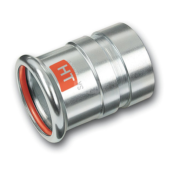 Nypel SANHA Therm Industry, stal (Cynk/nikiel), 76,1 mm (zw x GW)