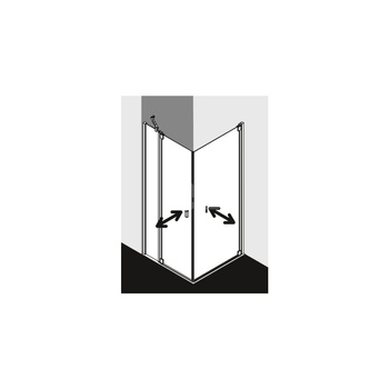 Kermi drzwi wahadłowe Raya 1NR 0900x1850 870-900 SIHG ESG Clean