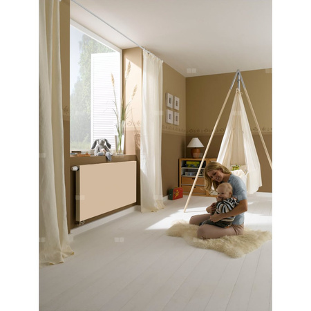 Kermi®X2®Plan-V Typ12 wys755x66x1305mm biały,10bar,zaworowy,lewy,z osłony