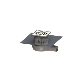 Wpust Ultraflat 79 DN 50 z nasadkąi kołnierzem z fabrycznie zamontowaną matą