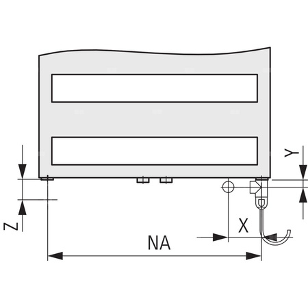 Grzejnik drabinkowy KERMI Casteo-D BH, wym. 1533 x 600 mm, kolor srebrny, moc 760W