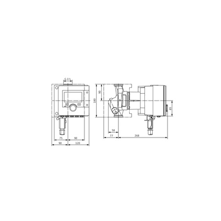 Pompa obiegowa WILO Stratos MAXO-Z 25/0,5-12 PN10 1 x 230 V 50/60 Hz, PN 10/10bar