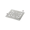 Kratka VIEGA 49336 kwadratowa ze stalowai nierdzewnej 143x143mm do wpustu