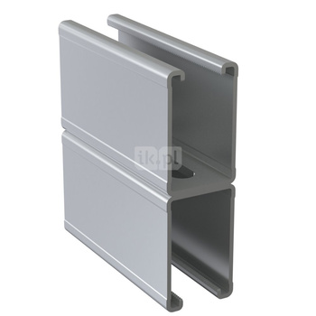 Szyna montażowa podwójna NICZUK SDME, gr. 3 mm, dł. 3000 mm, stal nierdzewna (ocynk galwaniczny)