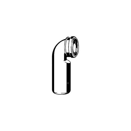 Łuk 90' VIEGA 38168 jednoczęściowy, polietylen, DN 90 x 90 mm (mw x kw), 220 mm