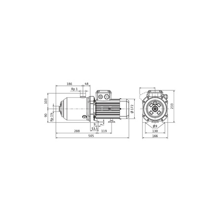 Wilo-Medana CH1-L.605-1/E/F/10T wysokociśnieniowa pozioma pompa do wody