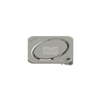 Kratka ze wzorem owalu 120x120,stal nierdz., Kl. L15