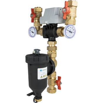 Zespół powrotu do pompy ciepła AMB Lite z zaworem przełączającym USV, separatorem zanieczyszczeń ADS 160, DN20, przyłącza G1"