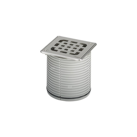 Kratka VIEGA 49343 kwadratowa ze stalowai nierdzewnej 100x100mm do wpustu