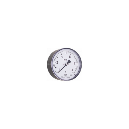 Manometr z rurką Bourdona AFRISO RF przemysłowy D411 0/160 bar G1/2B ekscentryczne fi 100 mm, kl. 1,0%