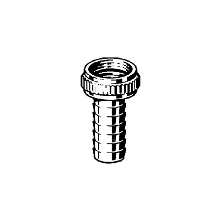Złącze do podłączenia węża VIEGA 1819 mosiądz chrom Gwint wewnętrzny 1/2'' (uszczelnienie czołowe)