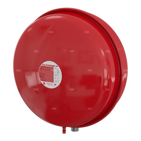 Naczynie wzbiorcze wiszące FLAMCO MEIBES Flexcon P, pojemność 18 l 1-, 3 bar / 120'C fi3/4'', kolor czerwony, do instalacji chłodn.C.O.