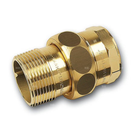 Śrubunek SANHA PURAFIT z uszczelką trzyczęściowy, Cu, 1 1/4'' (GW x GZ)