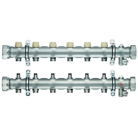 Kermi x-net rozdzielacz IFH FI-15 do 15 obwodów, długość 1350 mm
