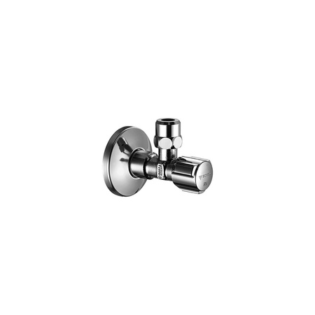 Regulacyjny zawór kątowy COMFORT 1/2" chrom z podwójnym AZZ
