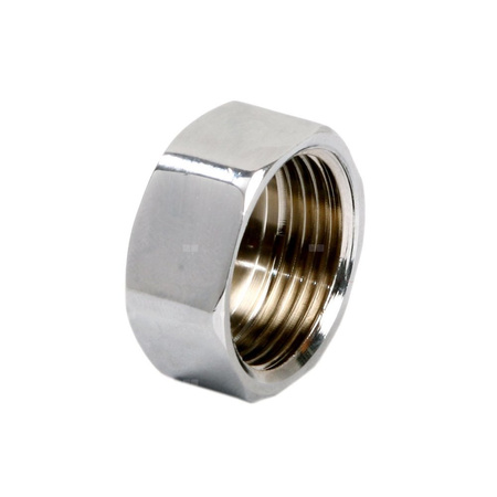 Zaślepka mosiądz FERRO 3/4'' GW, kolor chrom