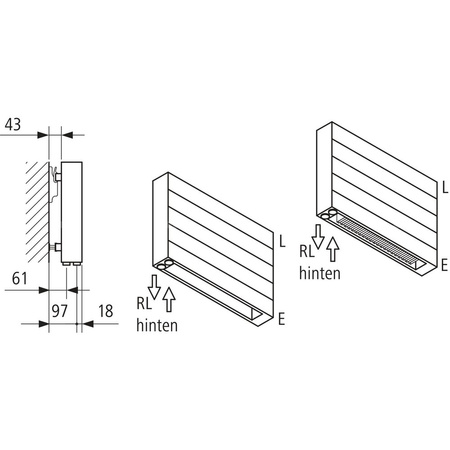 Grzejnik płytowy typ 22 KERMI HHN wym. 840 x 3600 mm, kolor biały, moc 6487 W