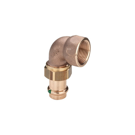 Złącze przejściowe Sanpress VIEGA 2255 jednoczęściowy, brąz (stan surowy) / brąz (stan surowy), 22 mm, 1'' (mz x gw) z uszczelką