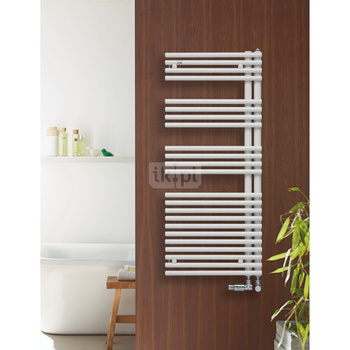 Grzejnik elektryczny ZEHNDER Forma Asym 1466 x 596 mm, kolor biały, moc 750 W