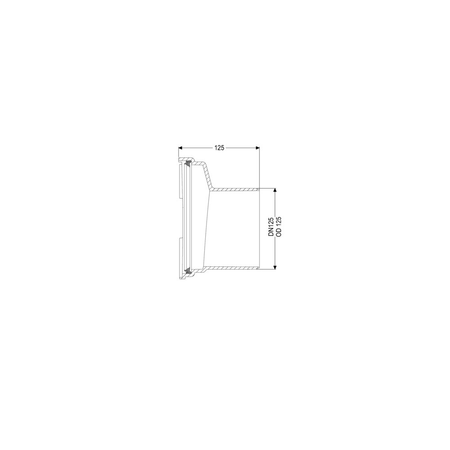 Koniec bosy DN125 dla wszystkich wersji Pumpifix F, Staufix FKA/SWA, Controlfix