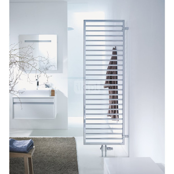 Grzejnik drabinkowy ZEHNDER Subway, wym. 1579 x 450 mm, kolor aluminium look, moc 600W