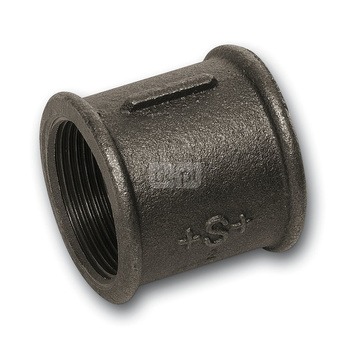 Mufa SANHA 270#, żeliwo (czarny), 1/2'' (GW)
