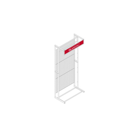 Stojak ekspozycyjny szeroki 230 cm x 100 cm x 50 cm
