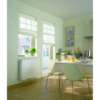 Grzejnik płytowy typ 22 KERMI X2 Plan-Vplus, lewy, z osłoną wym. 905 x 605 mm, kolor biały, moc 1309 W