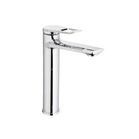 Bateria umywalkowa stojąca nablatowa KFA Armatura AMAZONIT click clack, chrom, montaż blat / otwór na baterię