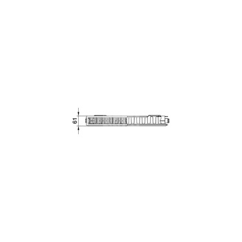 Grzejnik płytowy typ 11 KERMI Profil-K, z osłonami wym. 400 x 1200 mm, kolor biały, moc 836 W