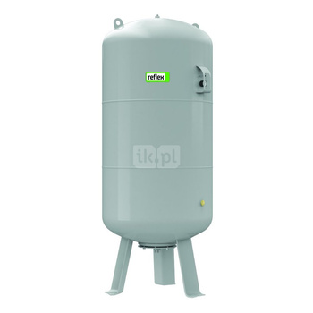 Naczynie wzbiorcze przeponowe, ciśnieniowe, stojące REFLEX G, 800l, 16bar / 120'C, do instalacji chłodniczych, C.O., kolor: szary